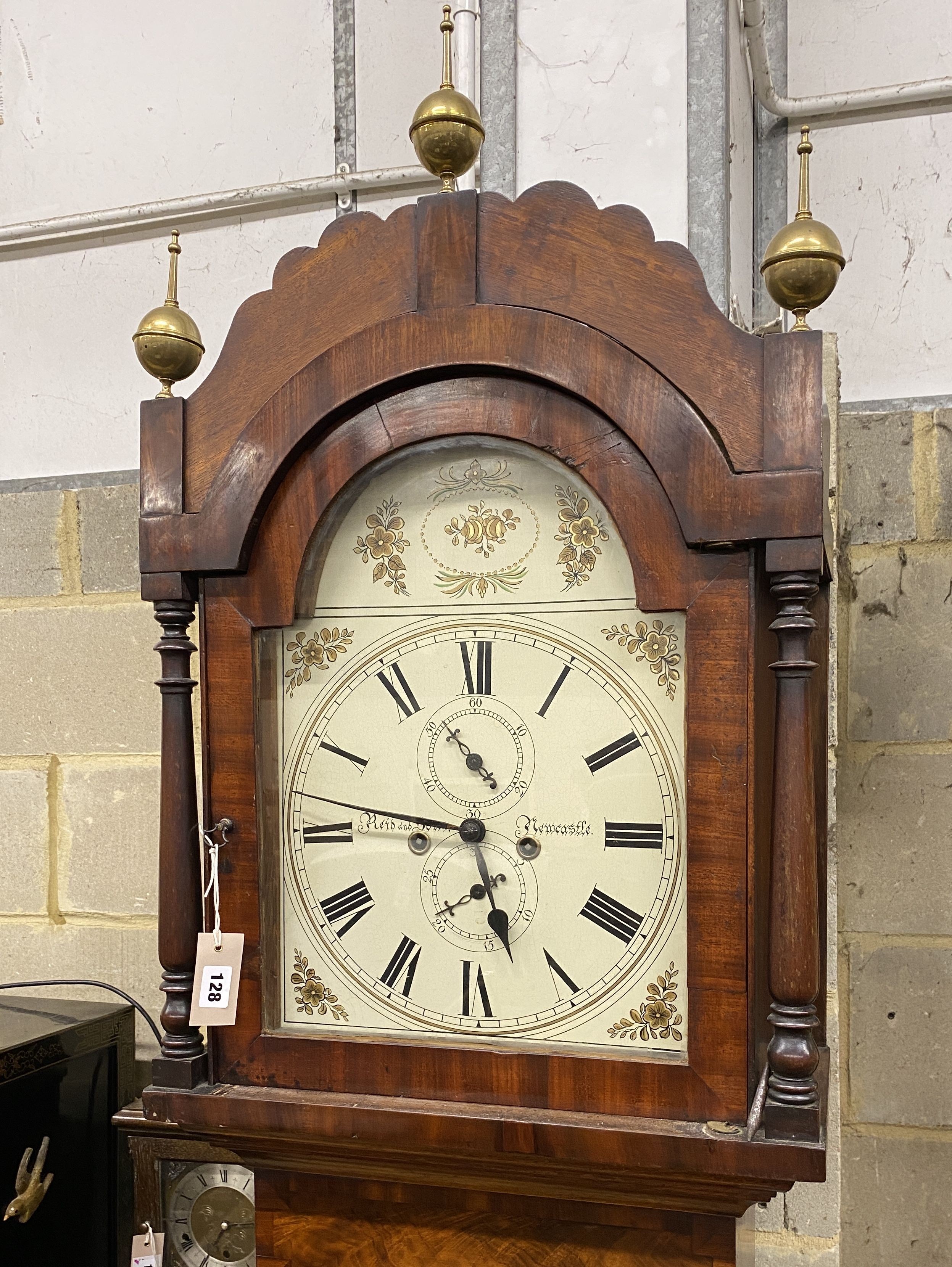 A Victorian mahogany 8 day longcase clock, marked Reid & Son, Newcastle, height 234cm